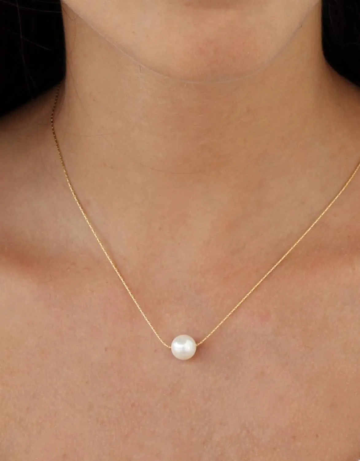 14K Gold Filled Daughter Necklace from Mom or Dad, Classic White Pearl Necklace with Meaningful Message, Ready To Gift