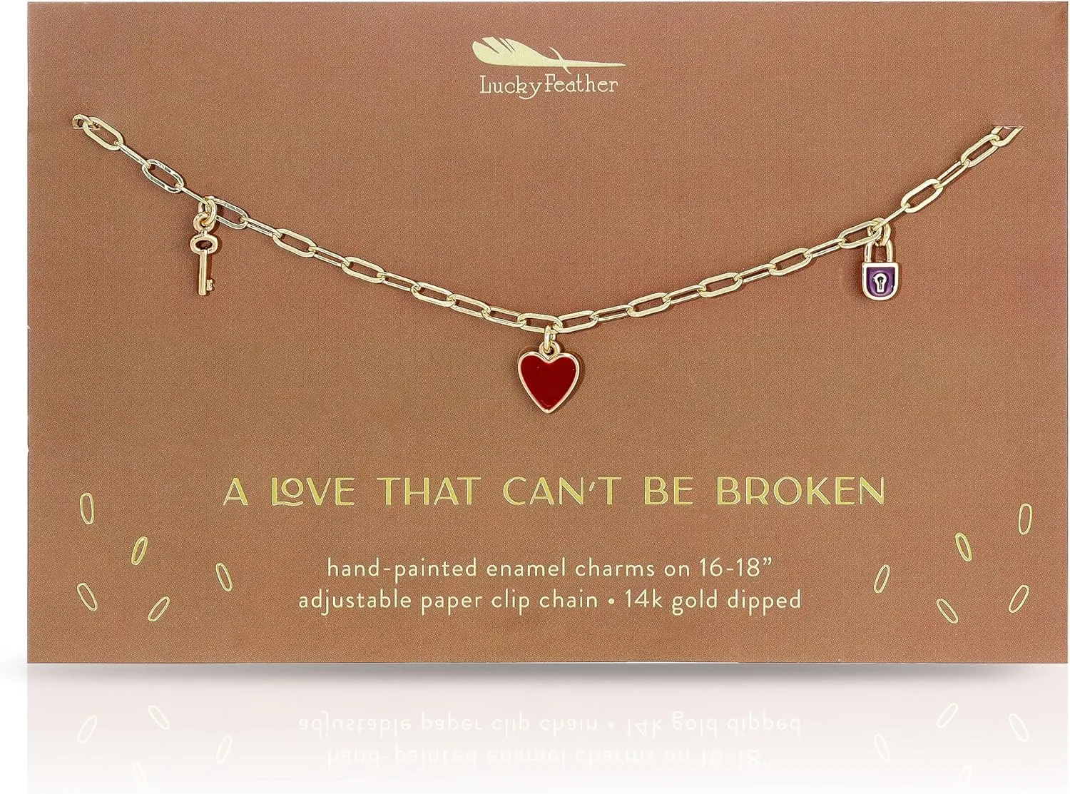14K Gold Plated Dainty Charm Necklace for Women - Adjustable 16-18 Chain - Lock, Key, and Heart Charms - Sentimental Gifts for Teens and Women's Summer Jewelry