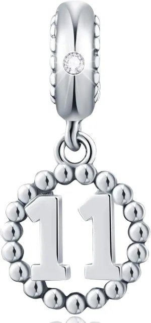 16,17,18,19,20,21,22,24,25,26,30,32,33,35,37,40,49,50,60,69,77,80,88,99 Number Charms 925 Sterling Silver Pendants Beads Fit Pandora Bracelets/Necklace, Dangling Dangle Charm for Birthday/Anniversary/Meaningful Numbers
