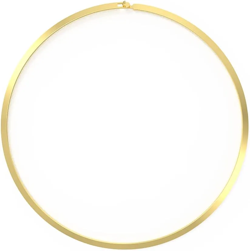 18K Gold Plated Choker Necklaces Women Chain Necklace Round Love Necklace Simple Design