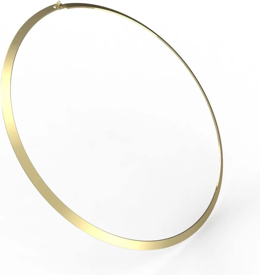 18K Gold Plated Choker Necklaces Women Chain Necklace Round Love Necklace Simple Design