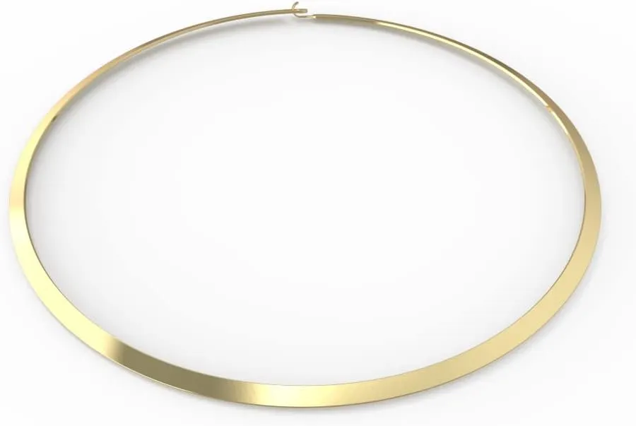 18K Gold Plated Choker Necklaces Women Chain Necklace Round Love Necklace Simple Design