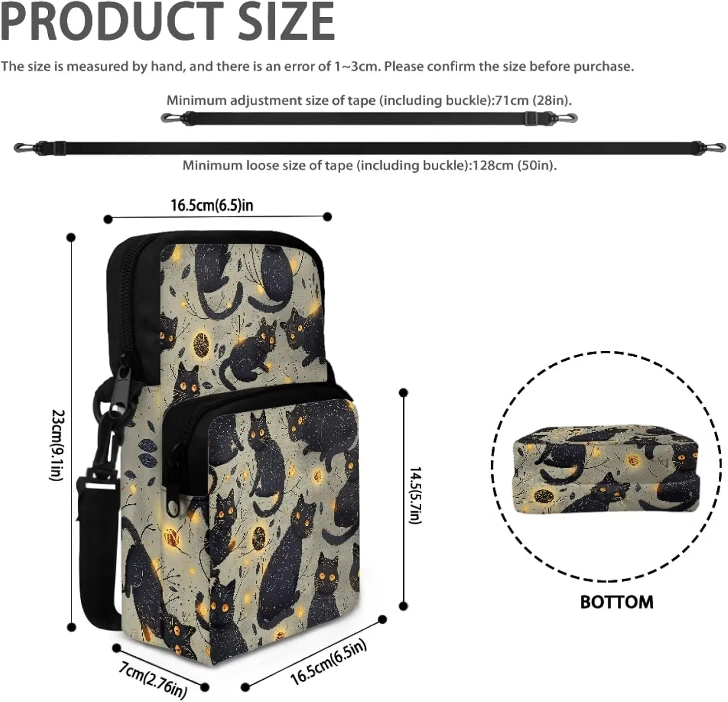 2 Layer Cross Body Bags Shoulder Sling Bag Purse Satchel Bags for Men Women Girls Boys