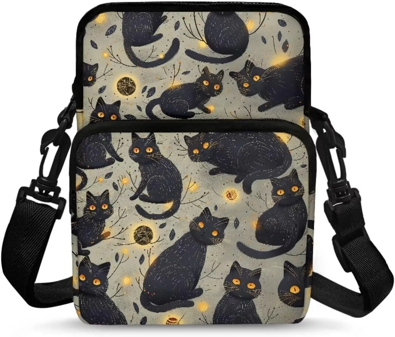 2 Layer Cross Body Bags Shoulder Sling Bag Purse Satchel Bags for Men Women Girls Boys