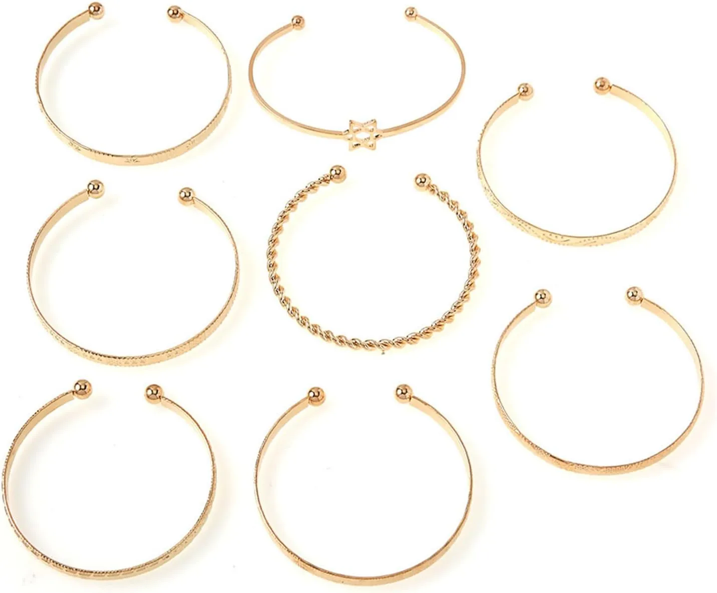 9-12Pcs Bohemian Indian Chunky Stackable Textured Bangle Bracelet Set Multilayer Boho Cable Rhinestone Bead Bracelet for Women Friend Vintage African Wedding Jewelry Birthday Gift
