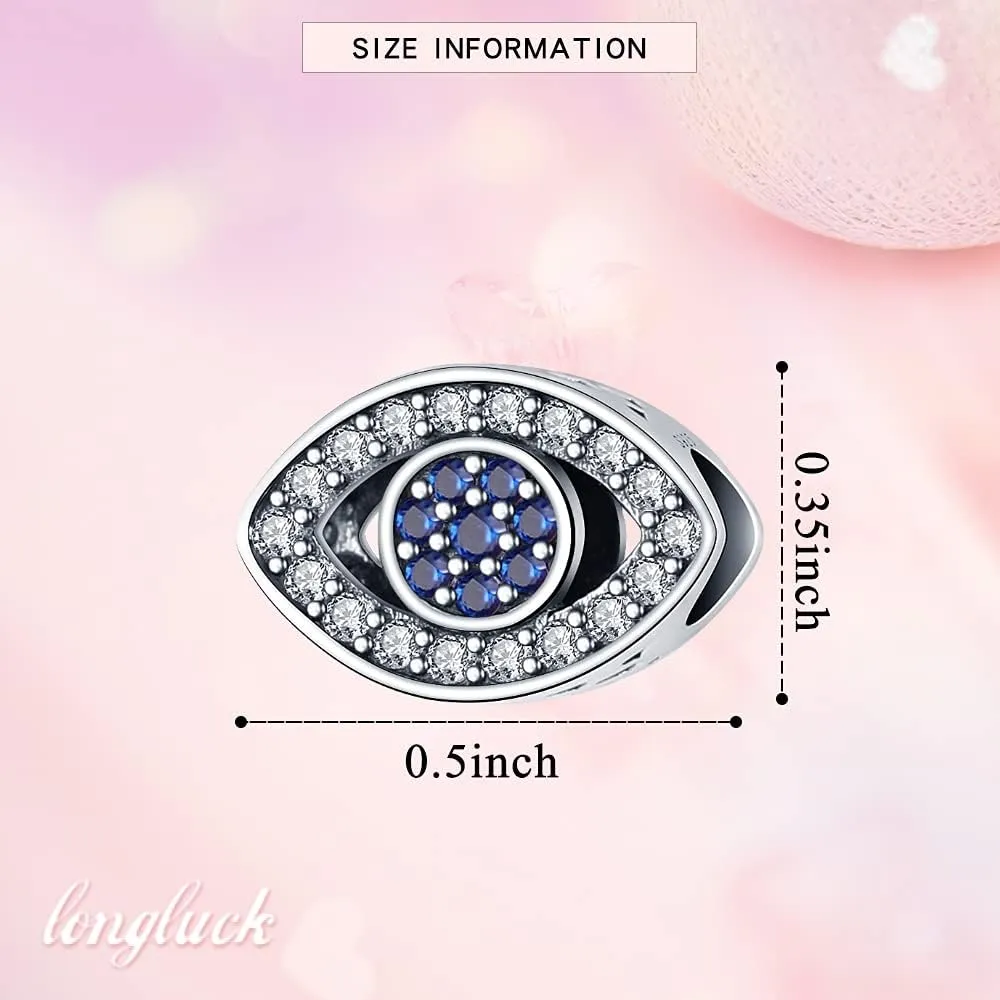 925 Sterling Silver Charms for Bracelets Necklaces 5A Cubic Zirconia Beads Charms Dangle Pendant,Jewelry Beads Gifts for Women