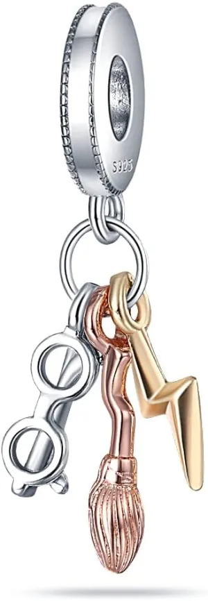 925 Sterling Silver Charms for Bracelets Necklaces Dangle Pendant With 5A Cubic Zirconias Bead Charm for Women DIY Jewelry