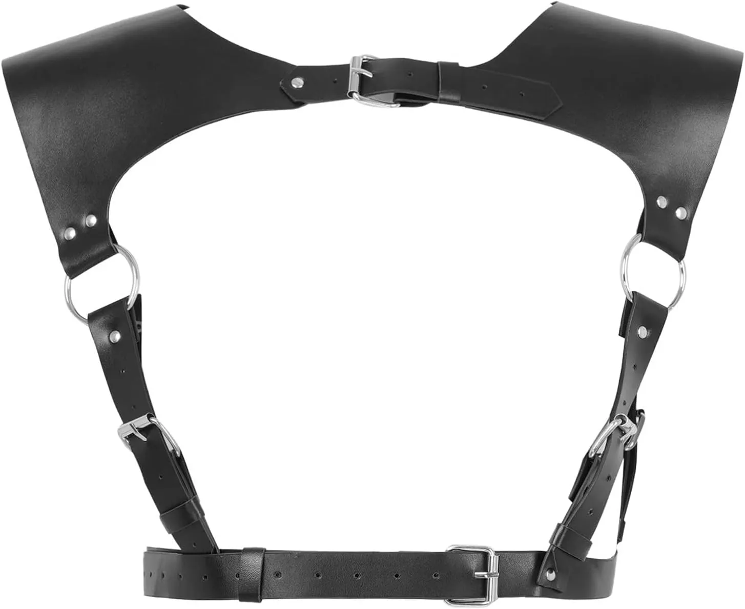 Aislor Women Punk Body Chest Harness Waist Belt Suspenders for Rave Festival Halloween Roleplay Costume