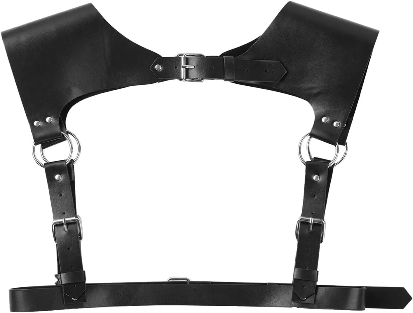 Aislor Women Punk Body Chest Harness Waist Belt Suspenders for Rave Festival Halloween Roleplay Costume