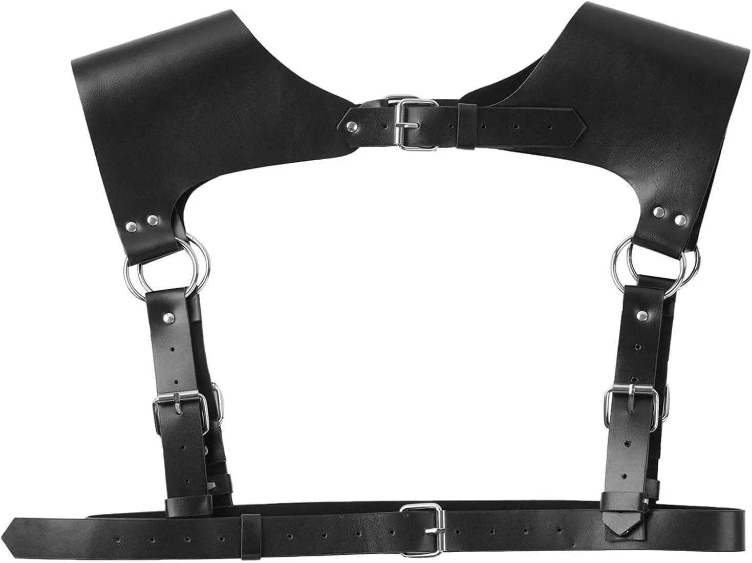Aislor Women Punk Body Chest Harness Waist Belt Suspenders for Rave Festival Halloween Roleplay Costume