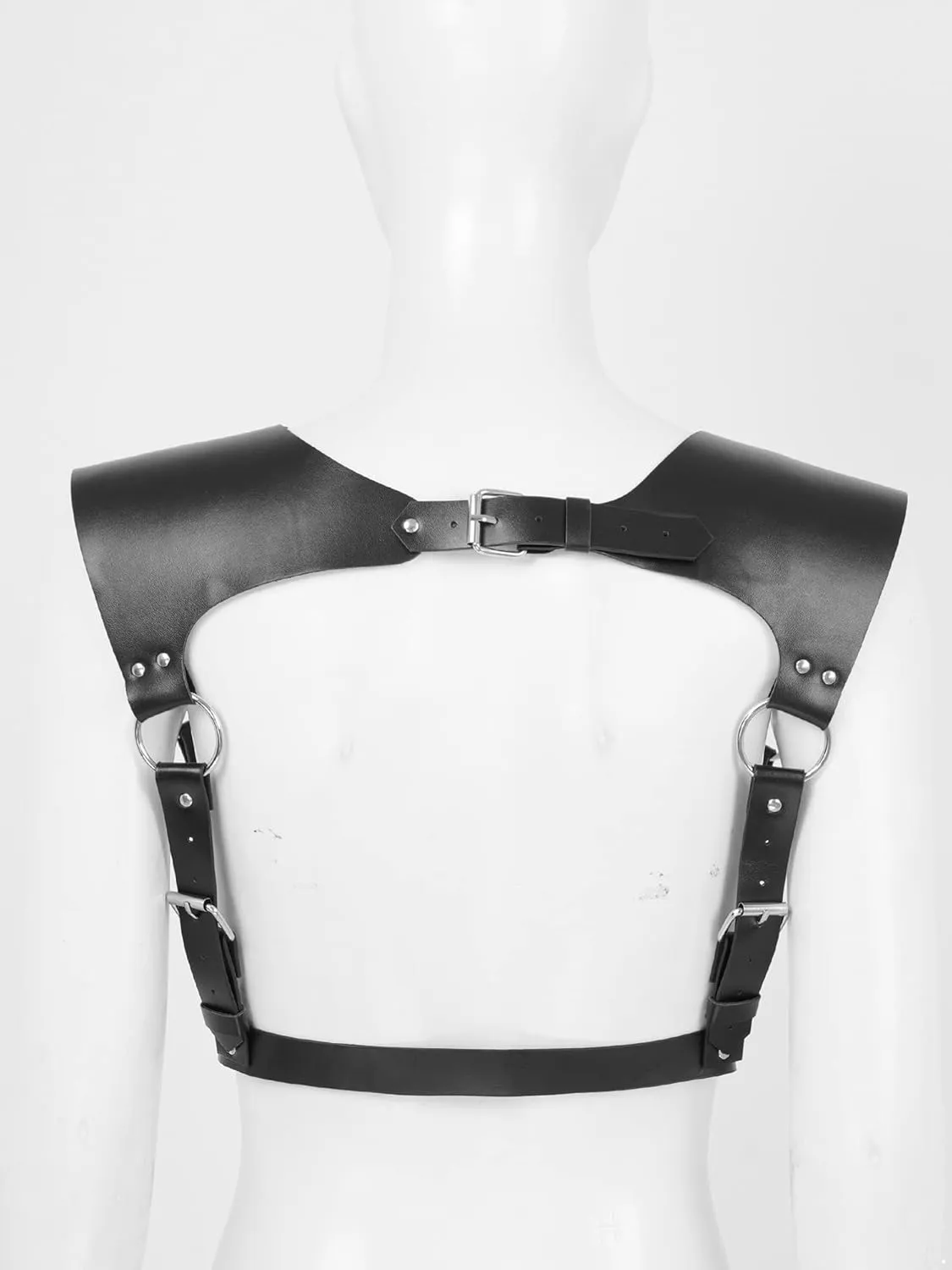 Aislor Women Punk Body Chest Harness Waist Belt Suspenders for Rave Festival Halloween Roleplay Costume