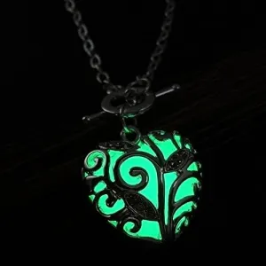 Aleafa Armlet Presents Trendsetter Collection Glow-in-The-Dark Fairy Frozen Tear (Green Glow) Silver Bracelet for Women Crazeemania #Aport-593