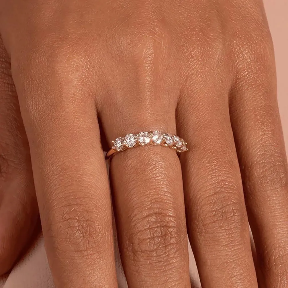 ALEXTINA 4 Pieces Stacking Gold Rings for Women Dainty Cubic Zirconia Wedding Band Micro Pave Diamond Ring Set Gold Knuckle Women Rings Set