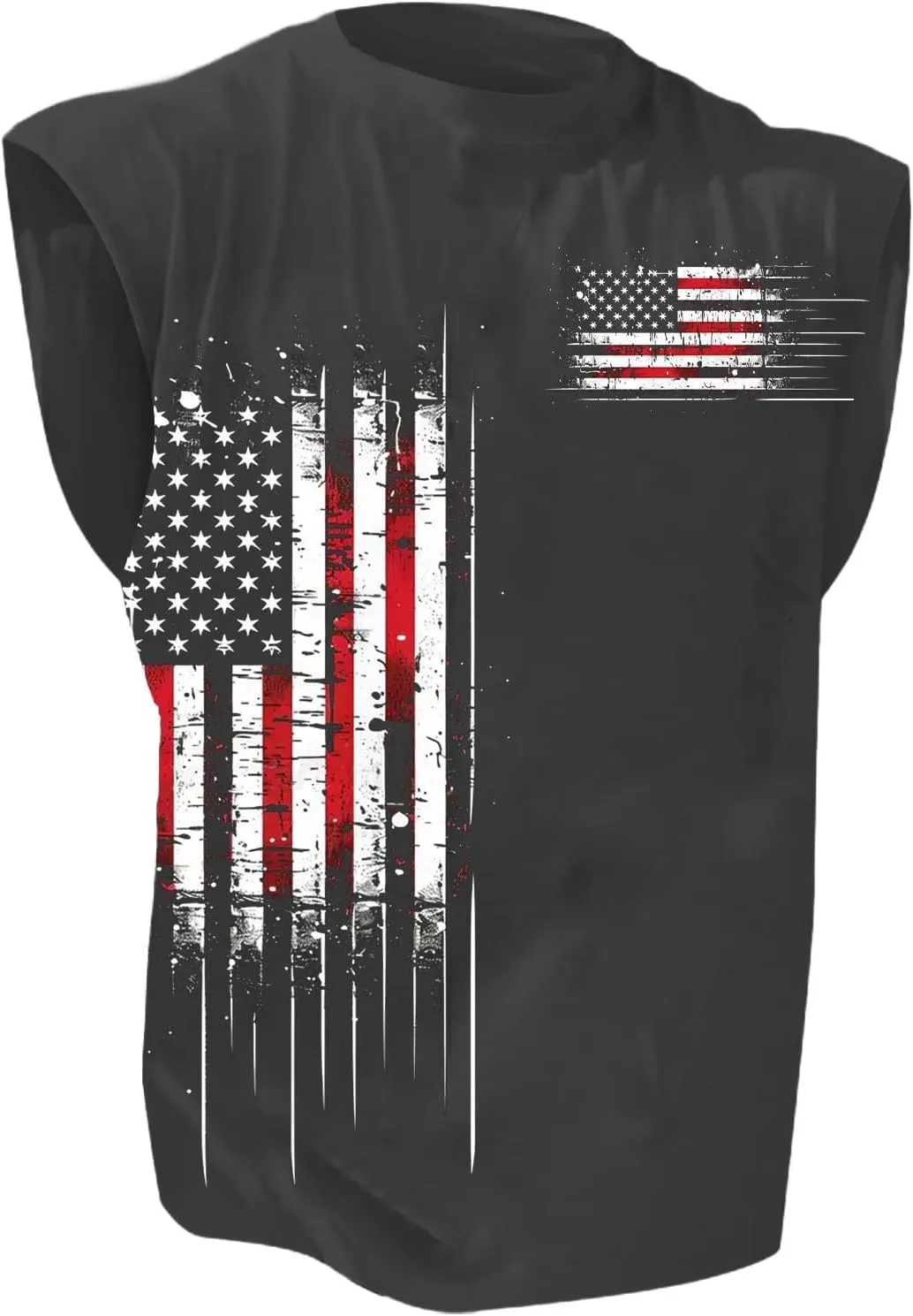American Flag Tank Tops for Men Summer Casual Print Sleeveless Top Tee 4th of July Shirts Gym Workout Patriotic Vest