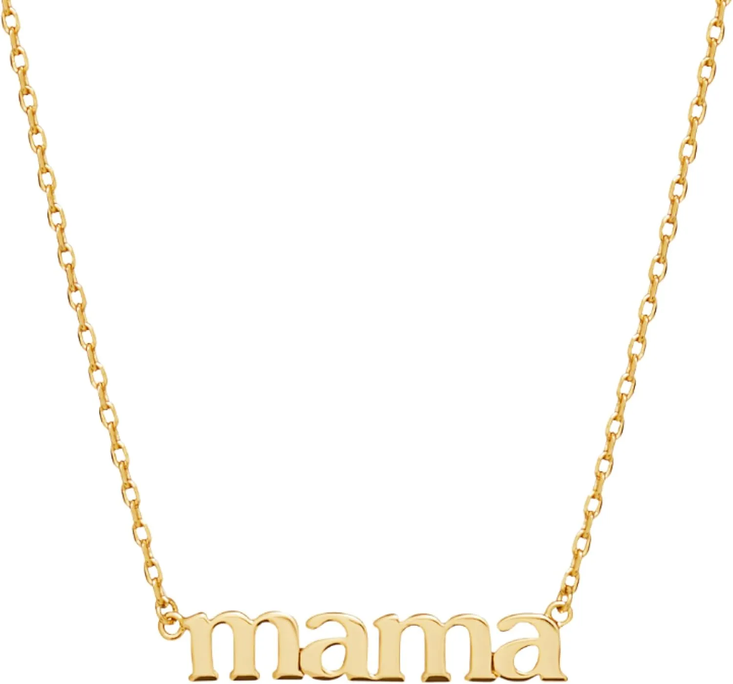 Ana Luisa Gold Dainty Mama Necklace for Women - Sentimental 14K Gold Nameplate Necklace for Mom - Hypoallergenic, Water-Resistant, Tarnish-Free Jewelry - Mother's Day Necklaces - Everyday Mom Jewelry