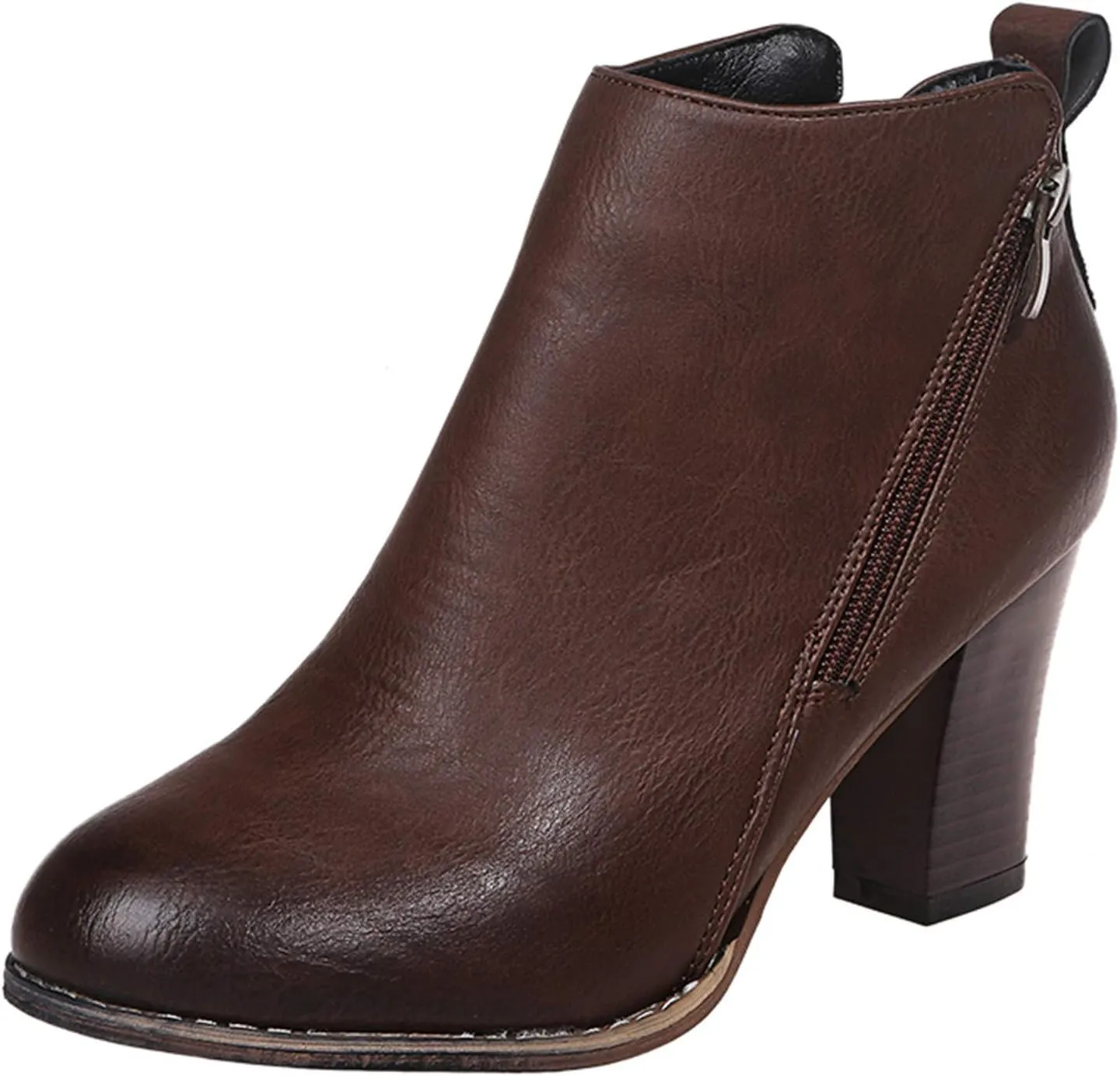 Ankle Boots Womens Black Boots Cute Fall Boots Women's Size 11 Womens Leather Booties and Ankle Boots No Heel Wide Width Booties for Women Low Heel