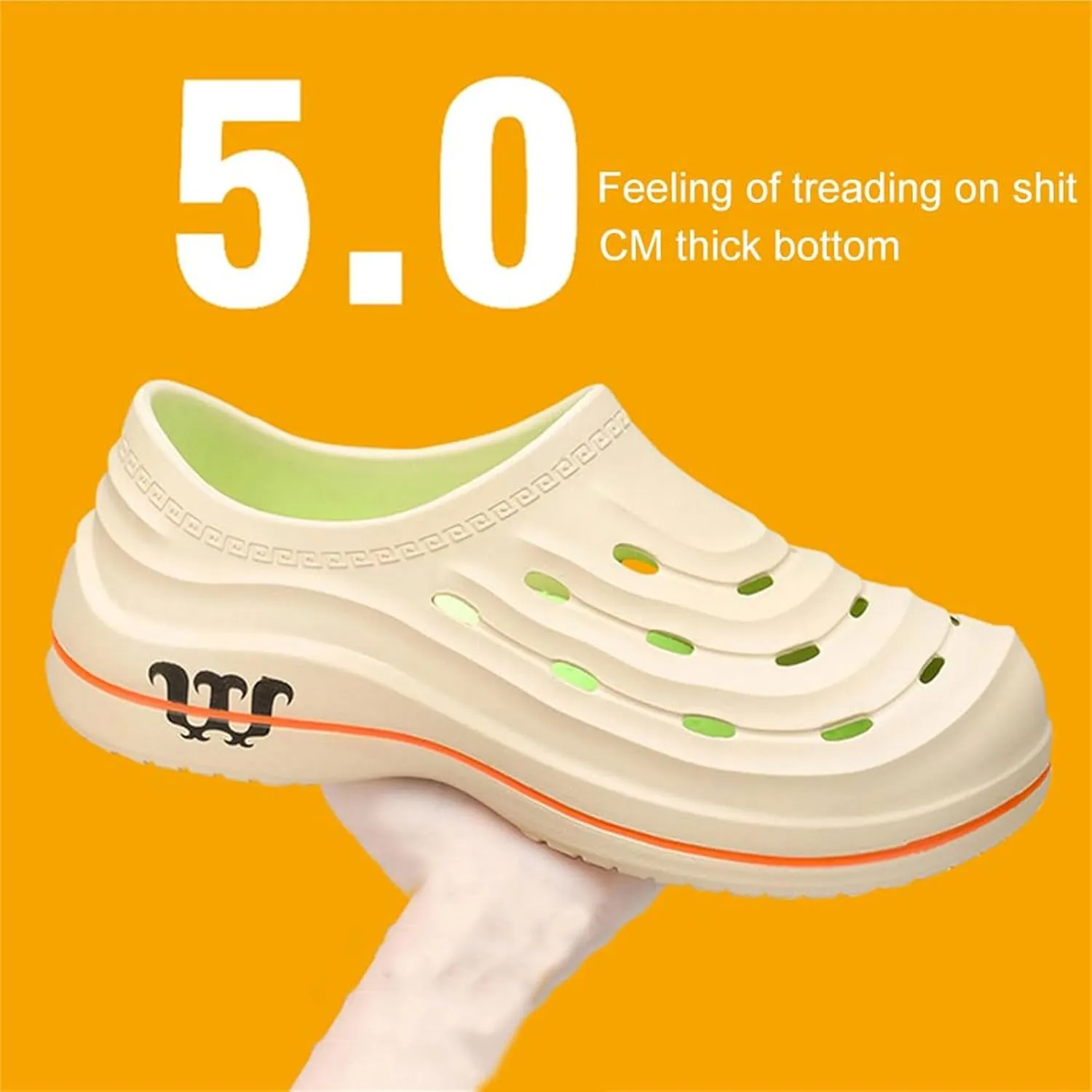 Armadillo Chef Shoes for Men Women Arch Support Work Clogs Slip Resistant Orthopedic for Chef Nurse Garden Comfortable, Slip-On Cushion Slide Sandals Shoes Wide Waterproof Nursing Shoe Unisex