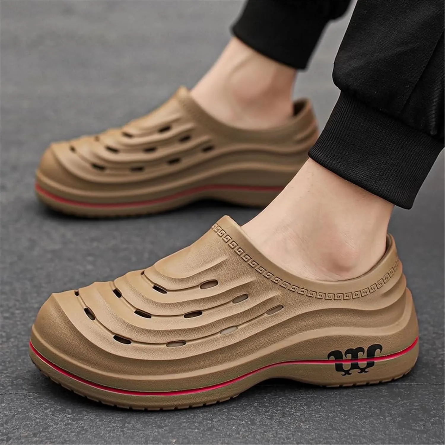 Armadillo Chef Shoes for Men Women Arch Support Work Clogs Slip Resistant Orthopedic for Chef Nurse Garden Comfortable, Slip-On Cushion Slide Sandals Shoes Wide Waterproof Nursing Shoe Unisex