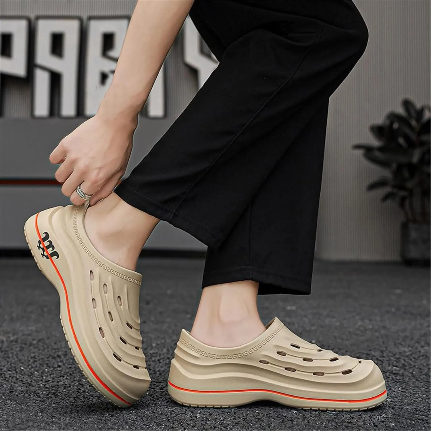 Armadillo Chef Shoes for Men Women Arch Support Work Clogs Slip Resistant Orthopedic for Chef Nurse Garden Comfortable, Slip-On Cushion Slide Sandals Shoes Wide Waterproof Nursing Shoe Unisex
