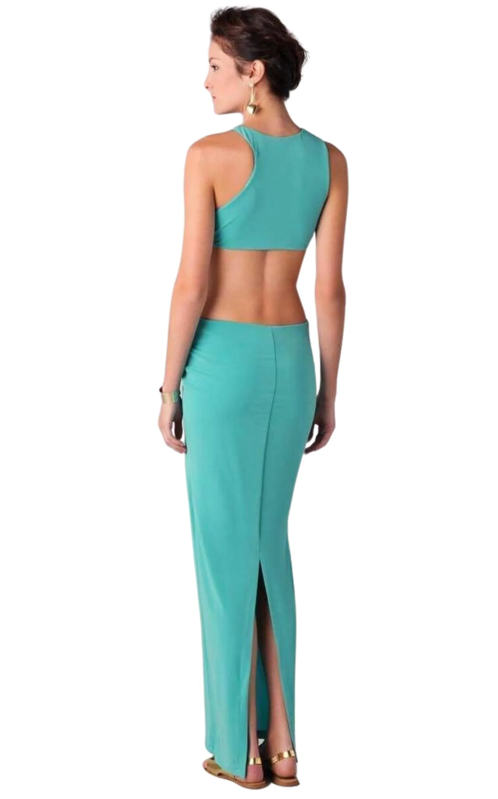 Asymmetrical Cut Out Long Dress