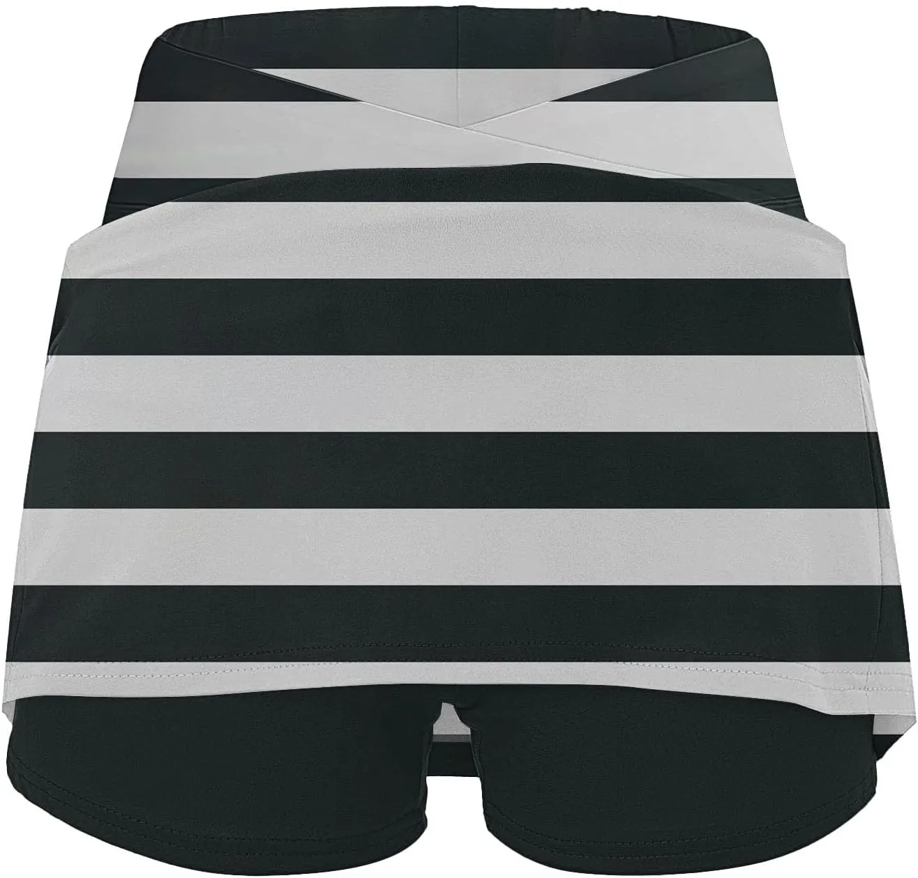Athletic Skorts for Woman Elastic Cross Hight Waisted Tennis Yoga Shorts Skirts with Pockets Tummy Control Joggers