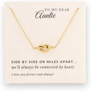 Aunt Necklace Gifts - Best Aunt Ever Jewelry Sentimental Gift