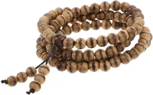 BESTYASH Handmade Wooden Beads Prayer Necklace Bracelet for Meditation Unisex Zen Inspired Jewelry for Mental Clarity Meaningful Men and Women