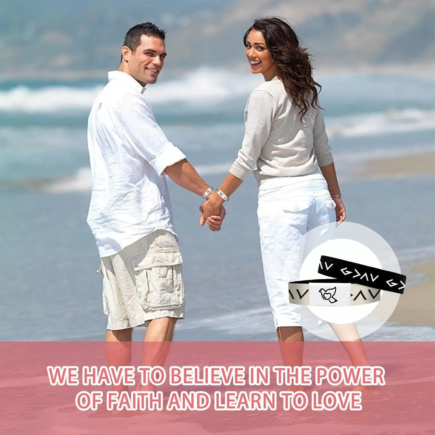 Bible Verse Bracelet - A Daily Reminder of Faith, Wearable Nfc Bible Verse Wristbands for Christians