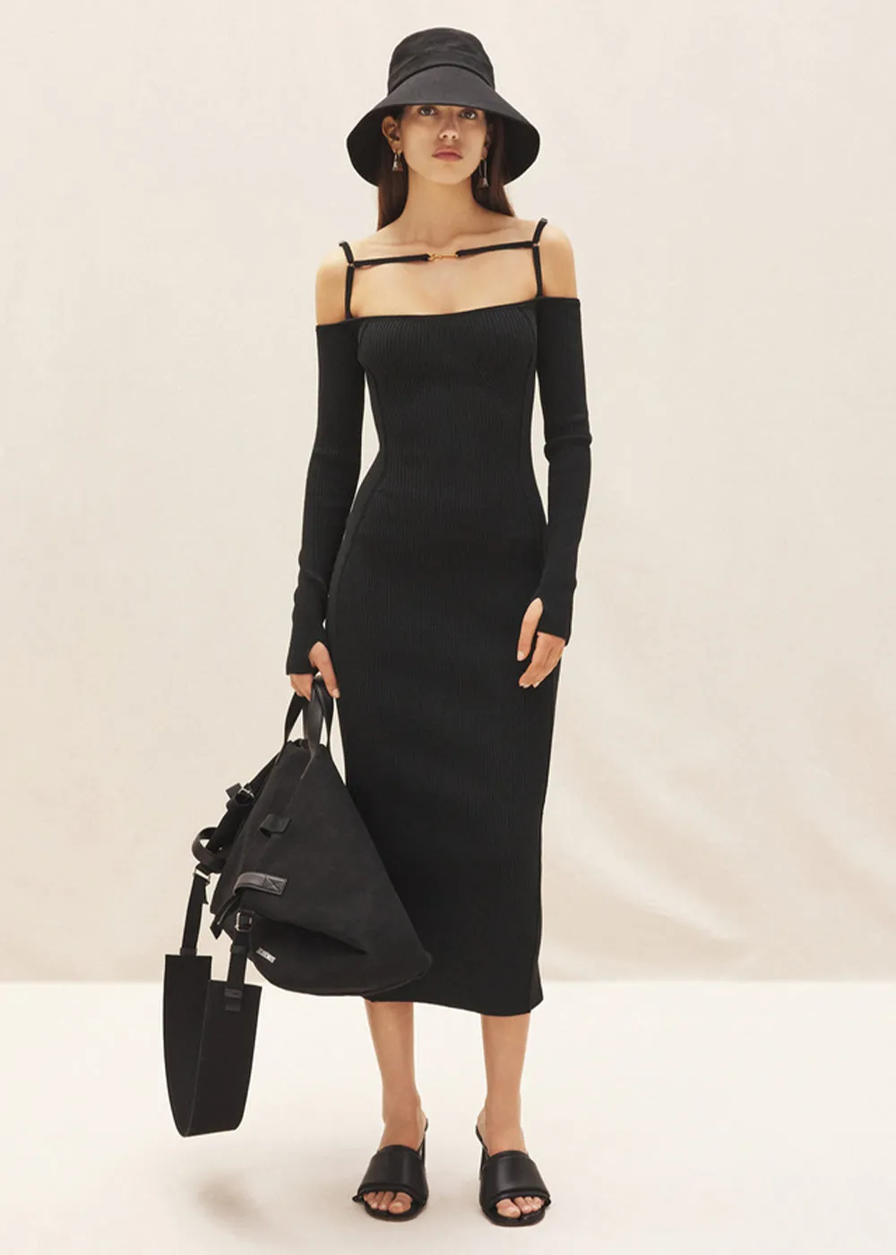 Black 'La Robe Sierra' Dress