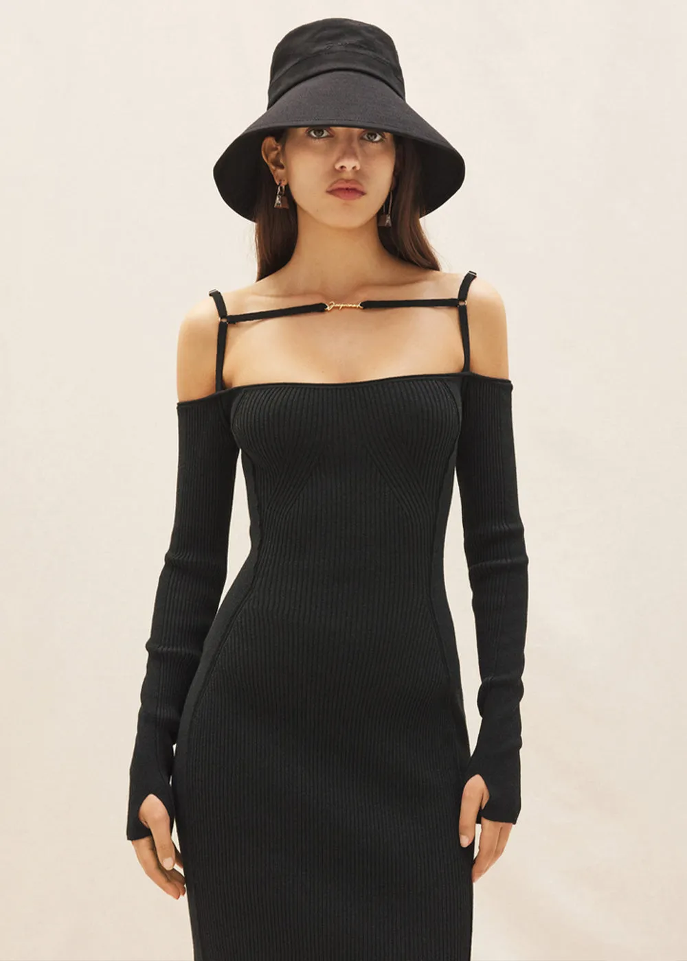 Black 'La Robe Sierra' Dress