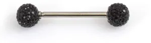 BodyJewelryOnline Tongue Barbell with Acrylic Textured Designed Balls 14ga 5/8 inches -15mm