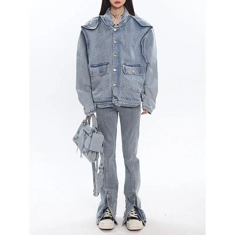 Casual Patchwork Denim Jacket