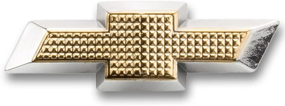 Chevrolet Textured Lapel Pin - 1.5 Inch Enamel Pin - Officially Licensed by GM