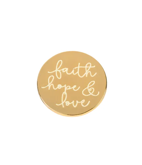 Classic Locket Note Faith Hope Love