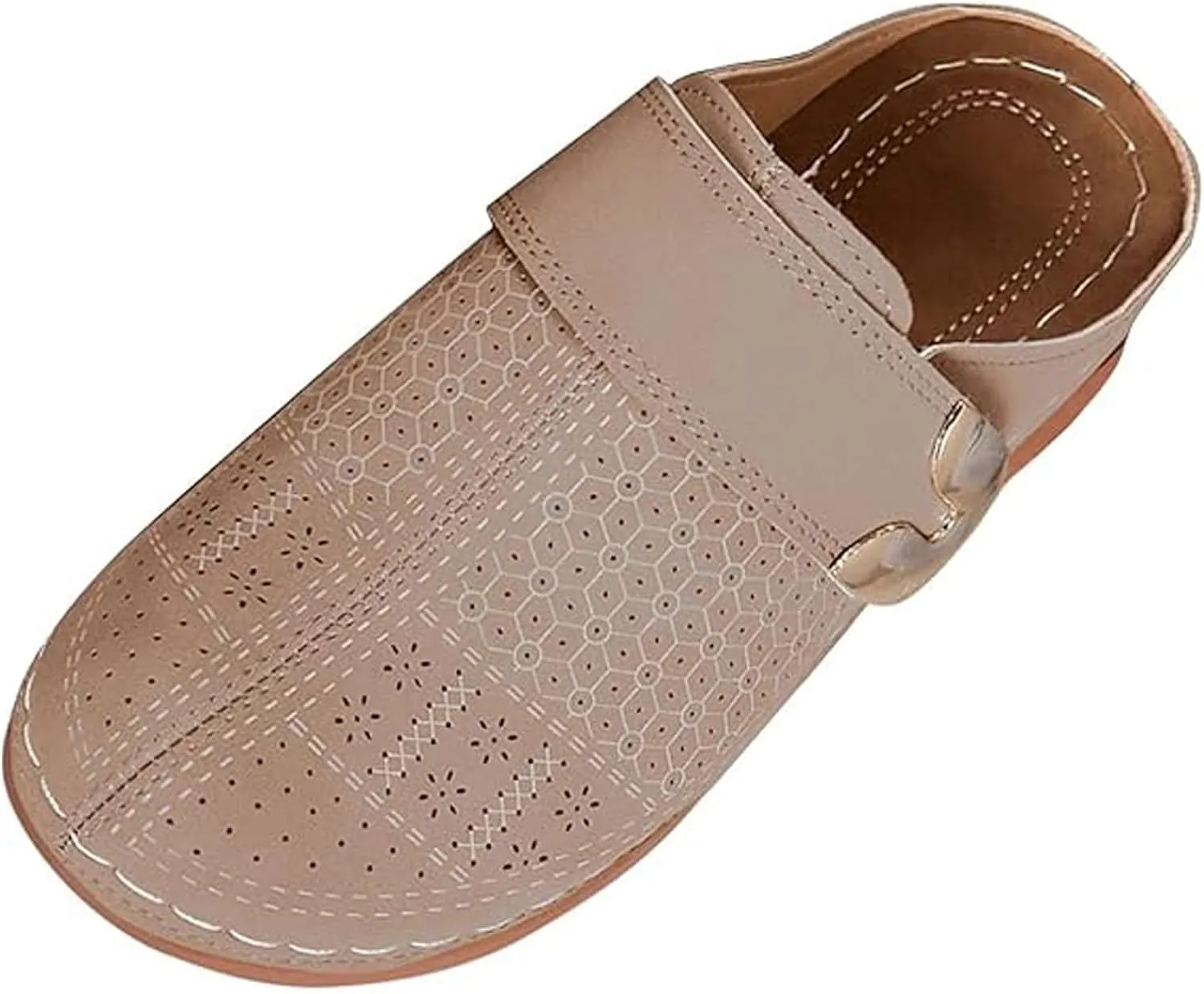 Clogs for Women Slip On Casual Comfortable Sandals Lightweight Wedge Slippers Summer Cut-Out Vamp Thick Cushion Shoes All-Match Walking Sandals for Summer and Daily Wear