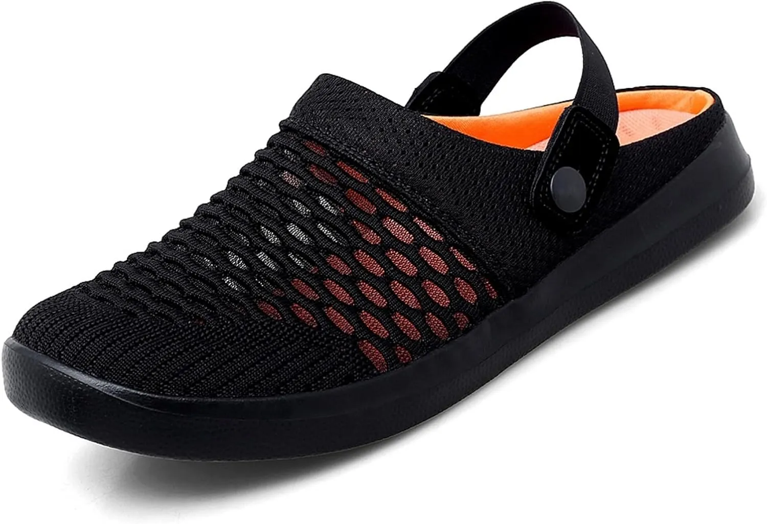 Clogs for Women Summer Casual Slip-on Mesh Mules Shoes Breathable Hollow Out Slippers Comfortable Lightweight Closed Toe Sandals Open Back Slip On Shoes Fashion Walking Slippers