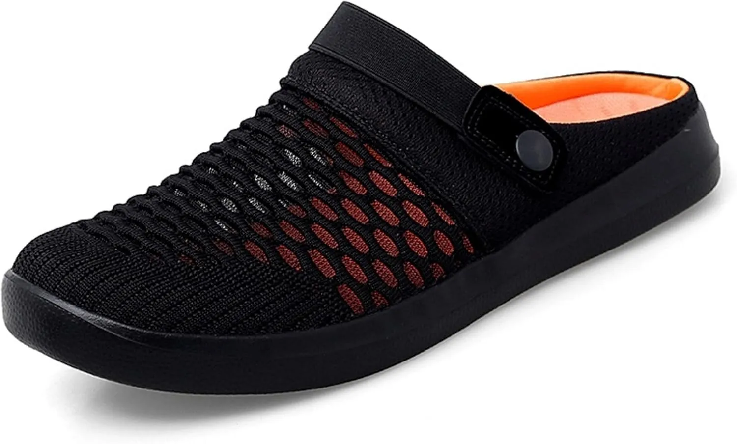 Clogs for Women Summer Casual Slip-on Mesh Mules Shoes Breathable Hollow Out Slippers Comfortable Lightweight Closed Toe Sandals Open Back Slip On Shoes Fashion Walking Slippers