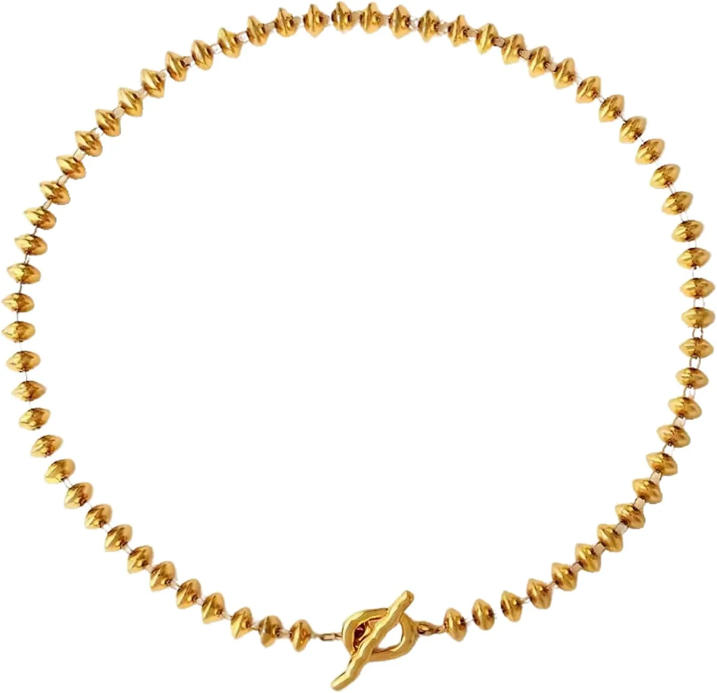 Colorful Beaded Necklaces for Women, 18K Gold Plated Dainty Gold Necklace Boho Necklaces for Women Beaded Choker Beach Jewelry for Gift