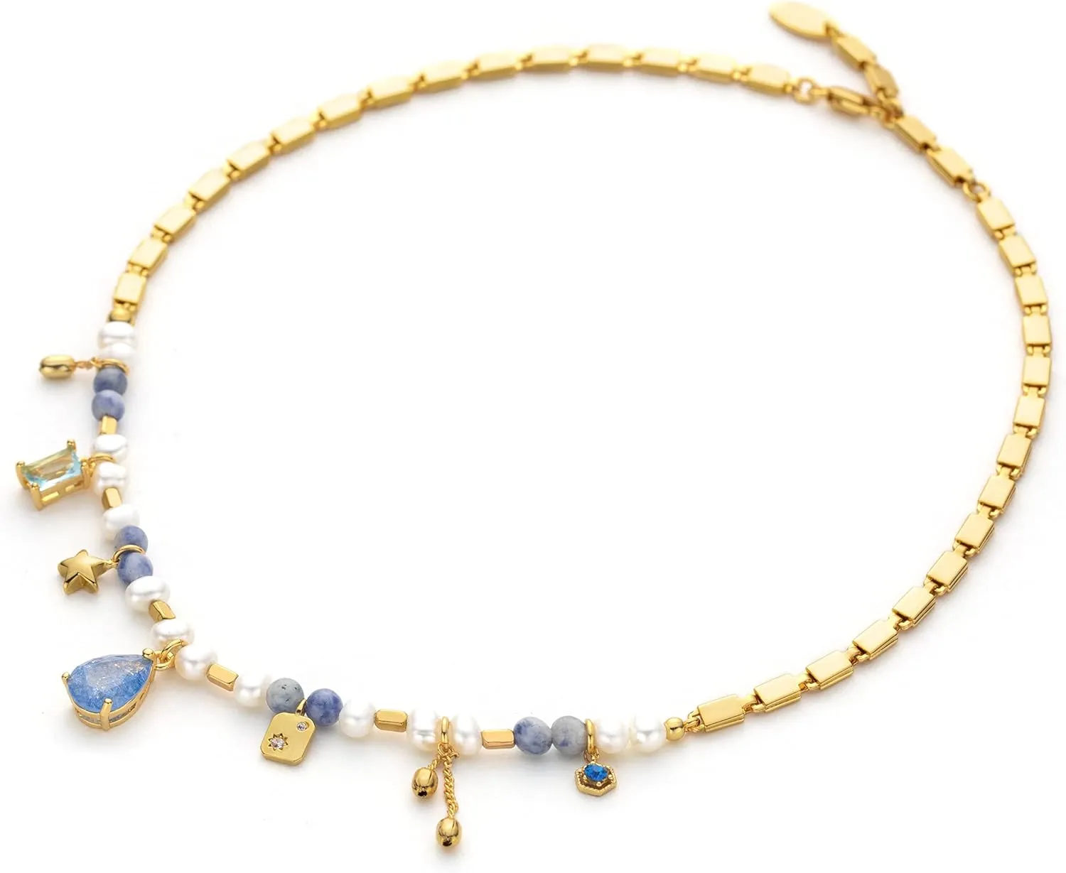 C.Paravano Pearl Necklaces for Women Pearl Choker Necklace 18K Gold Plated Chain Necklace Necklaces Pearl Real Pearl Necklace Long Pearl Necklace Pearl Necklace