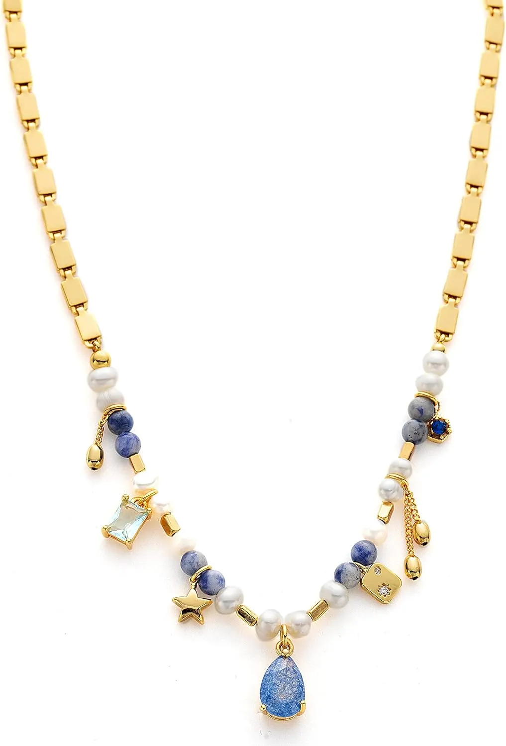 C.Paravano Pearl Necklaces for Women Pearl Choker Necklace 18K Gold Plated Chain Necklace Necklaces Pearl Real Pearl Necklace Long Pearl Necklace Pearl Necklace
