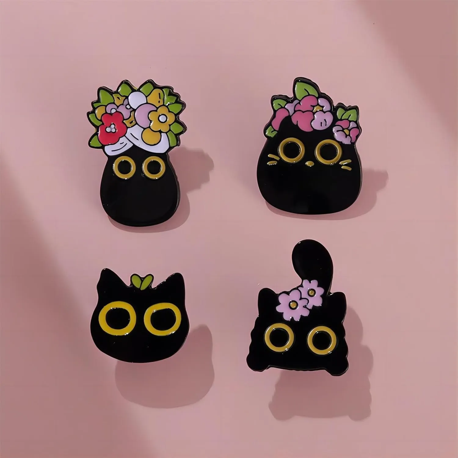 Creative Cat Themes Enamel Pins Set - Lovely Cats Brooch Pin for Backpack Bag Hat, Gifts for Cats Lover