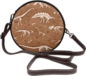Crossbody Bags Circle Purses Women, Lightweight Functional Multi Pocket Purse Adjustable Strap