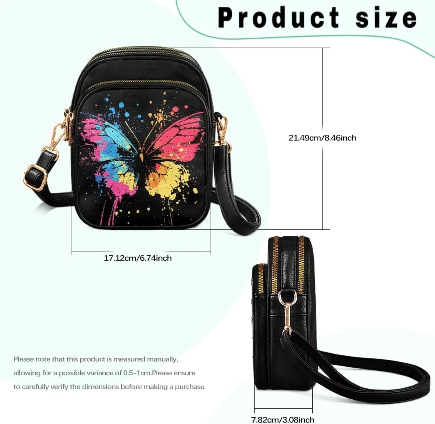 Crossbody Bags for Women Small Size Travel Leather Shoulder Purses Mini Satchel Bag