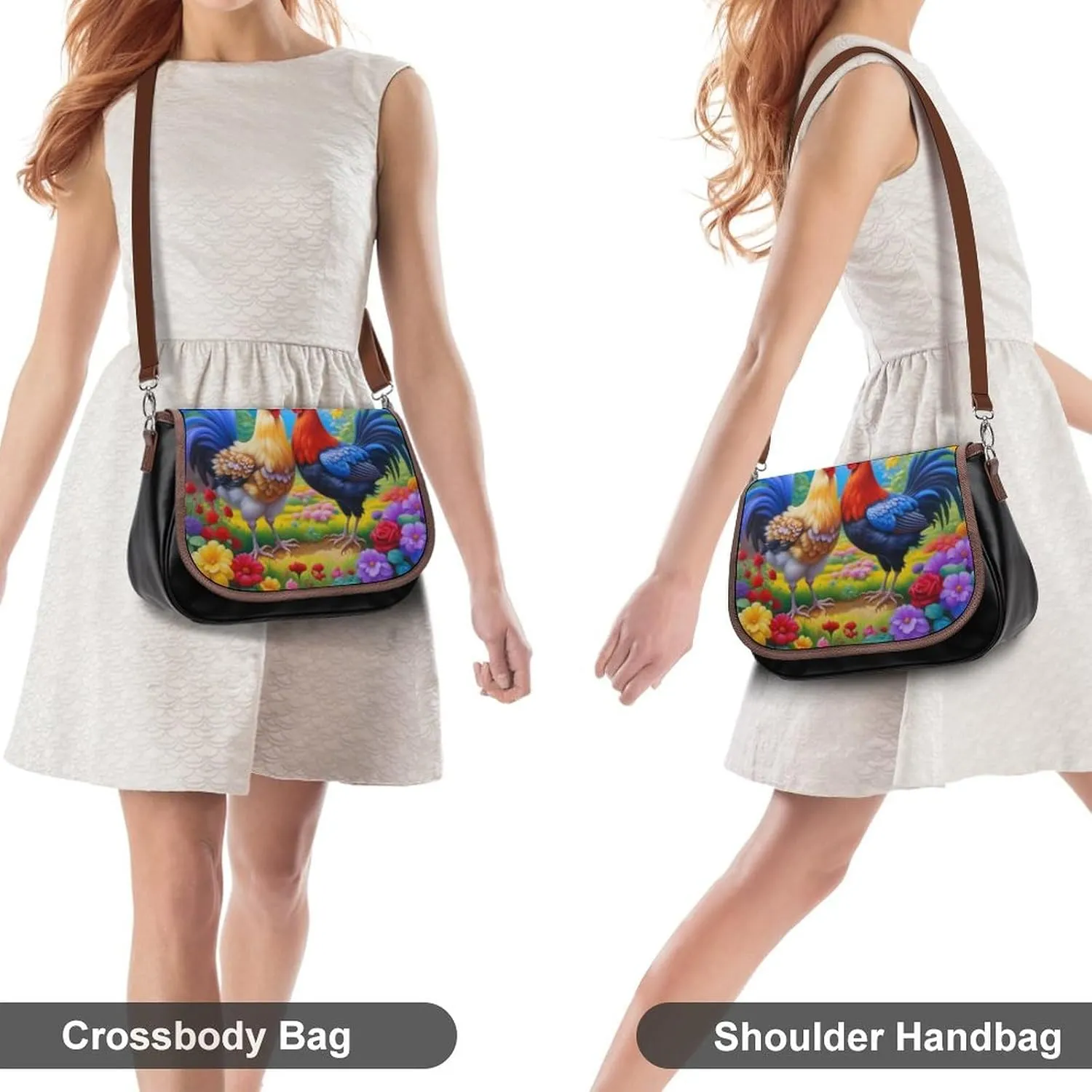 Crossbody Bags Purses Women, Lightweight Functional Multi Pocket Purse Adjustable Strap