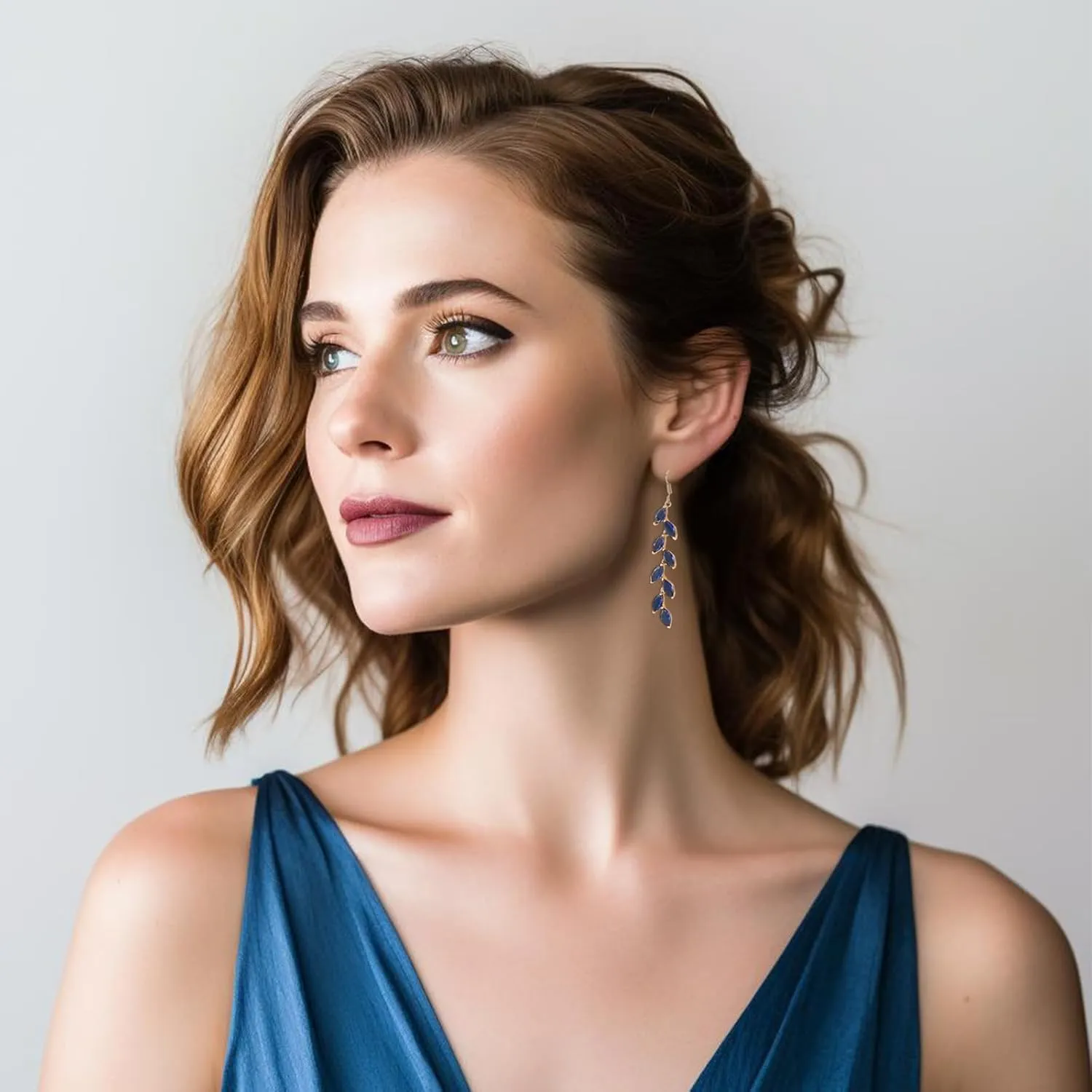 Cubic Zirconia Wedding Earrings for Bridal Bridesmaid Rhinestone Dangle Earrings Crystal Drop Earrings for Women Prom Party Jewelry Gifts
