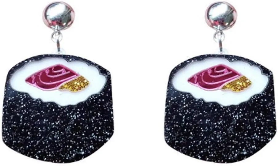 CutieJewelry Womens Sushi Japanese Cute Novelty Unique Statement Dangle Earrings