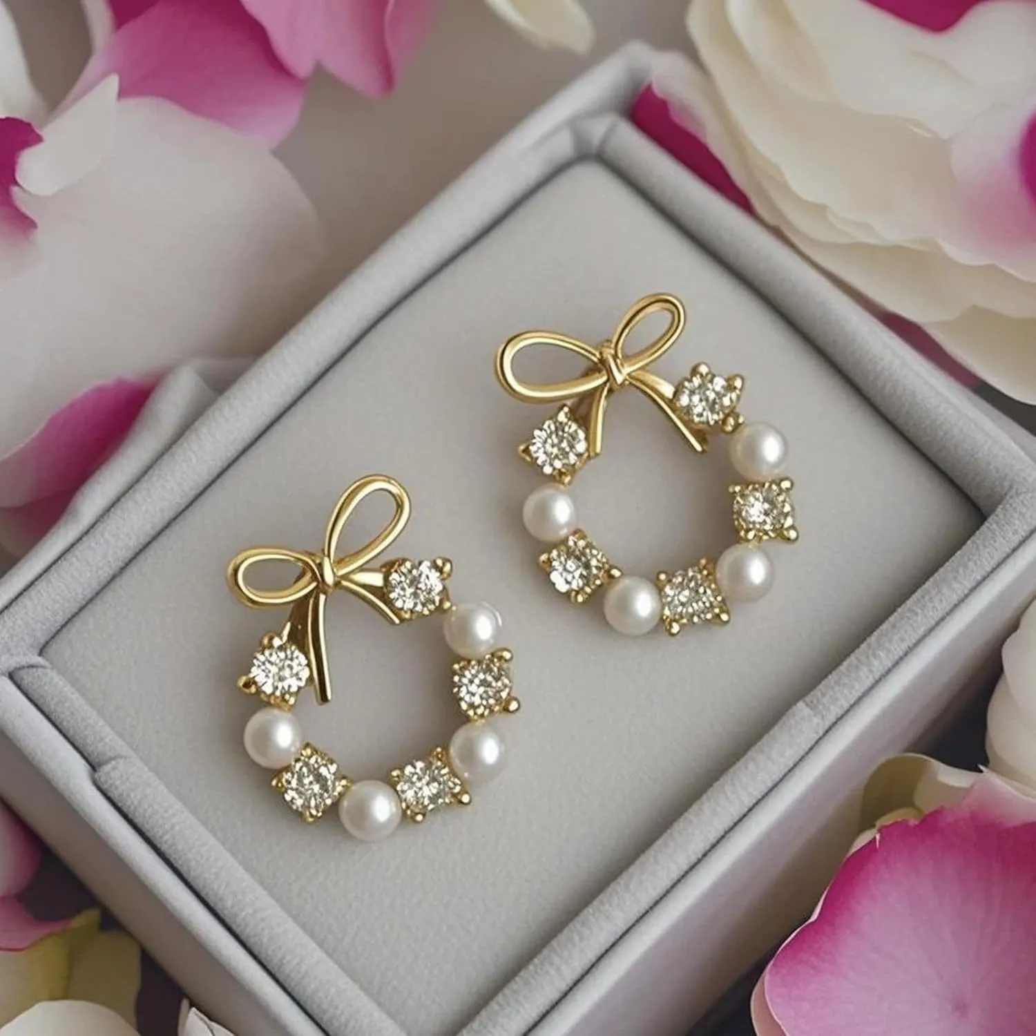 Earrings for Women Chain Stud Dangle Drop Earrings Trendy Silver/14K Gold Plated Jewelry Gifts for Birthday Christmas Gathering