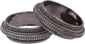 Efulgenz Indian Bangles for Women Traditional Bridal Bracelet Kada Bangles Set Bollywood Wedding Bracelet Bangle Jewelry for Women (2 Pcs)