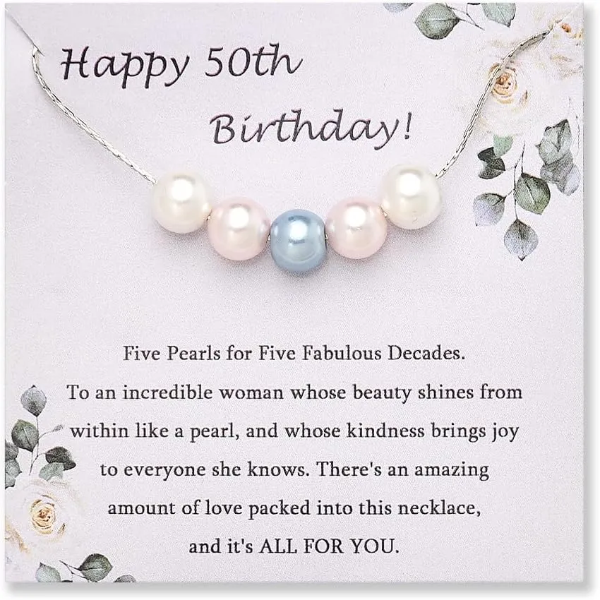 Elegant Birthday Necklace for Women Faux Pearl Choker Necklaces for Women Aesthetic Birthday Gifts for Her Beaded Necklaces
