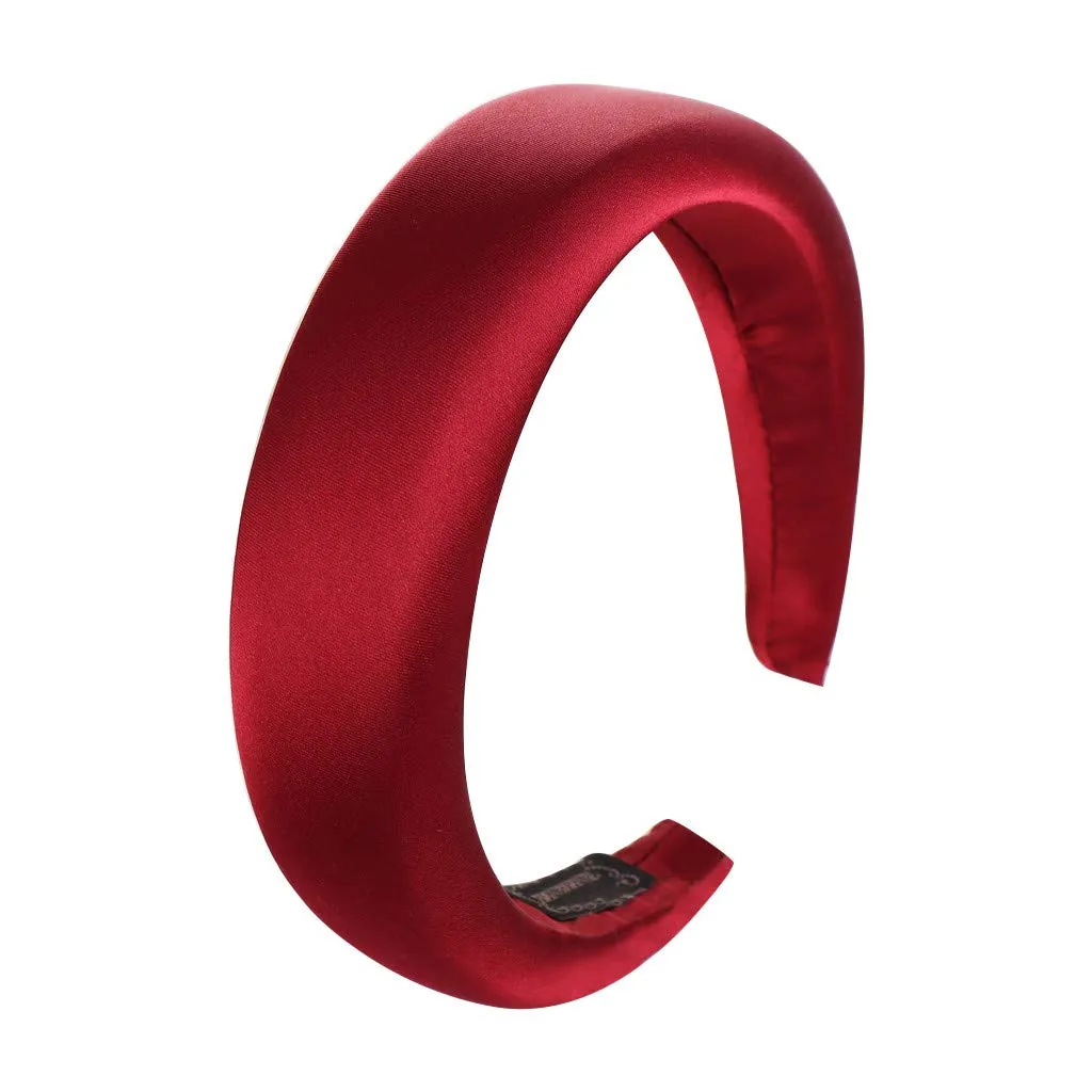 Fashion Headbands for Girls Women Sponge Headbands Non Slip Boho Hair Hoop Hair Accessories (Wine, One Size)